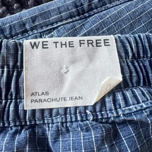 We The Free Navy Striped Parachute Jeans - Picture 4 of 7